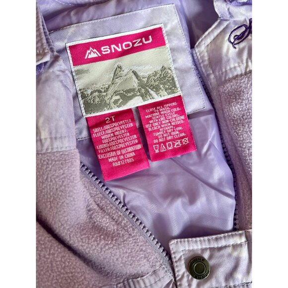 Snozu Kids' 2-piece Snowsuit, Purple size 2T - Picture 6 of 9